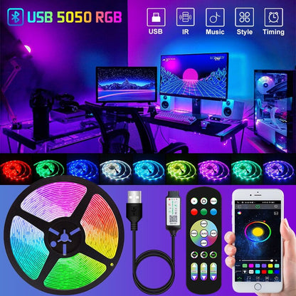 10M-30M Led Strip Lights RGB 5050