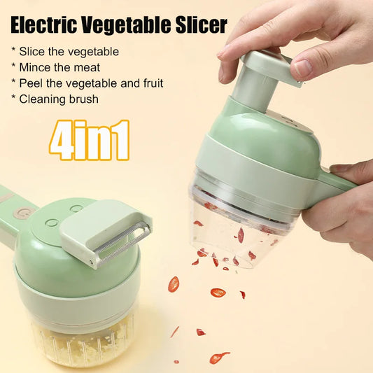 4in1 Electric Vegetable Home Handheld Wireless Slicer