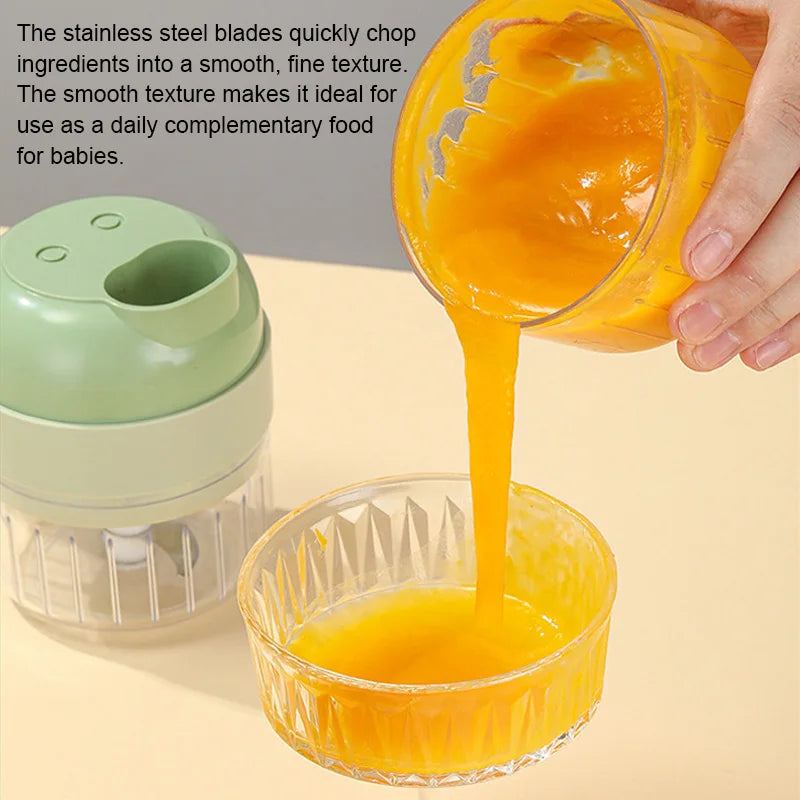 4in1 Electric Vegetable Home Handheld Wireless Slicer