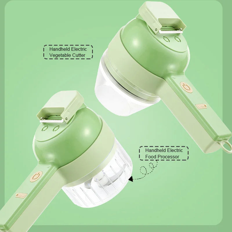 4in1 Electric Vegetable Home Handheld Wireless Slicer