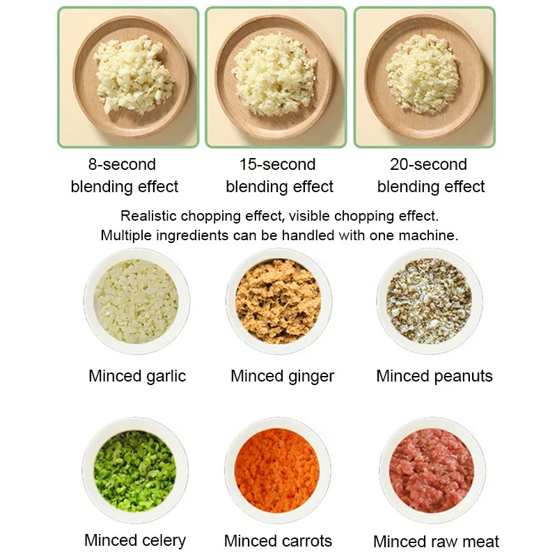 4in1 Electric Vegetable Home Handheld Wireless Slicer